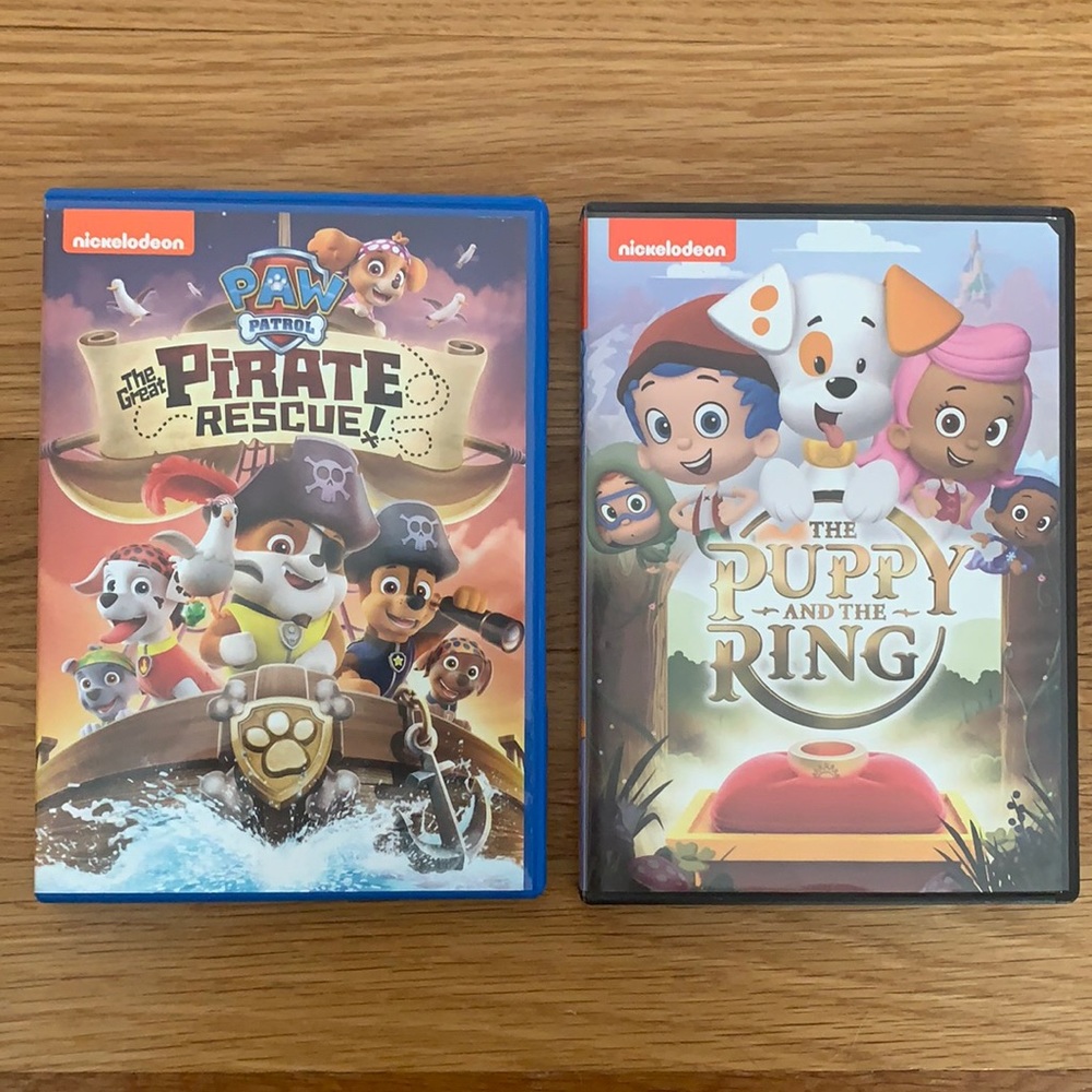 Children’s DVDs. $9 for both movies.